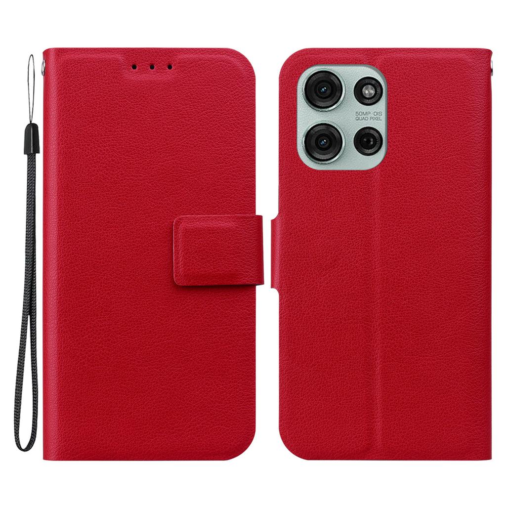 Für Motorola Moto G75 5G Hülle Ultradünne PU-Leder+TPU Handyhülle mit Kartenfach