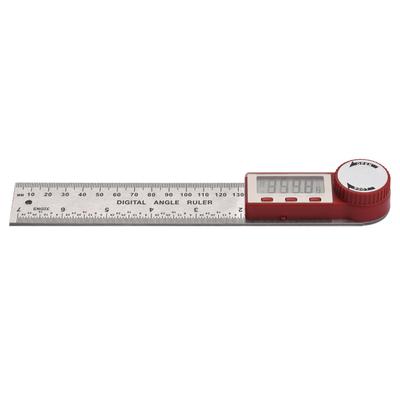 Digitales Winkelmesser-Lineal, 7 Zoll/200 mm, Edelstahl-Winkelmesser, Winkelmesser mit LCD-Display