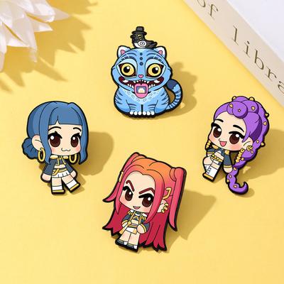 Badge d'animation KPOP groupe de filles witcher HUNTR/X groupe de filles tendance cool jeu mignon dessin animé broche dessin animé épingle