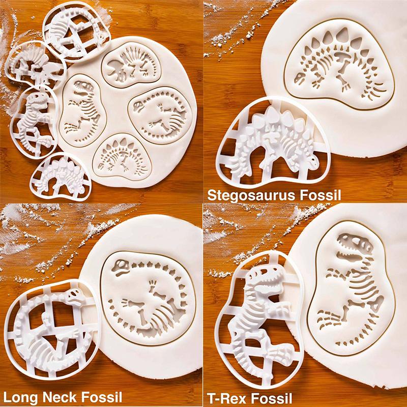 Stampo da Forno Dinosauro Biscotto Sugarcraft Dessert Stampo per Goffratura Torta Accessori da Cucina Utensili Tagliabiscotti Stampo Biscotto Dinosauro