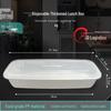 JINMEIHEWANG 2800ml Rectangular Disposable Food Containers with Lids, 150 Sets