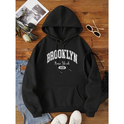 Brooklyn New York 1898 City Letter Men Women Sweatshirt Fashion Crewneck Hoodies Clothing Casual Couple Hoody