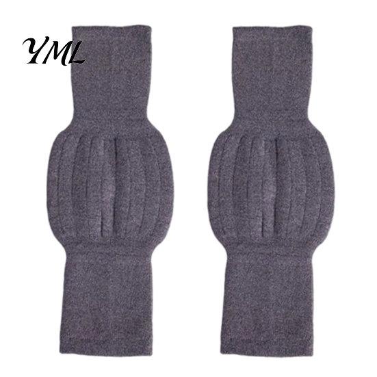 Knitted Leg Protectors 1 Pair Knit Warmers for Elderly Women, Soft Stretchy Winter Knee Thick Sleeves, Anti-slip Long Boot Socks Cold Weather Thermal
