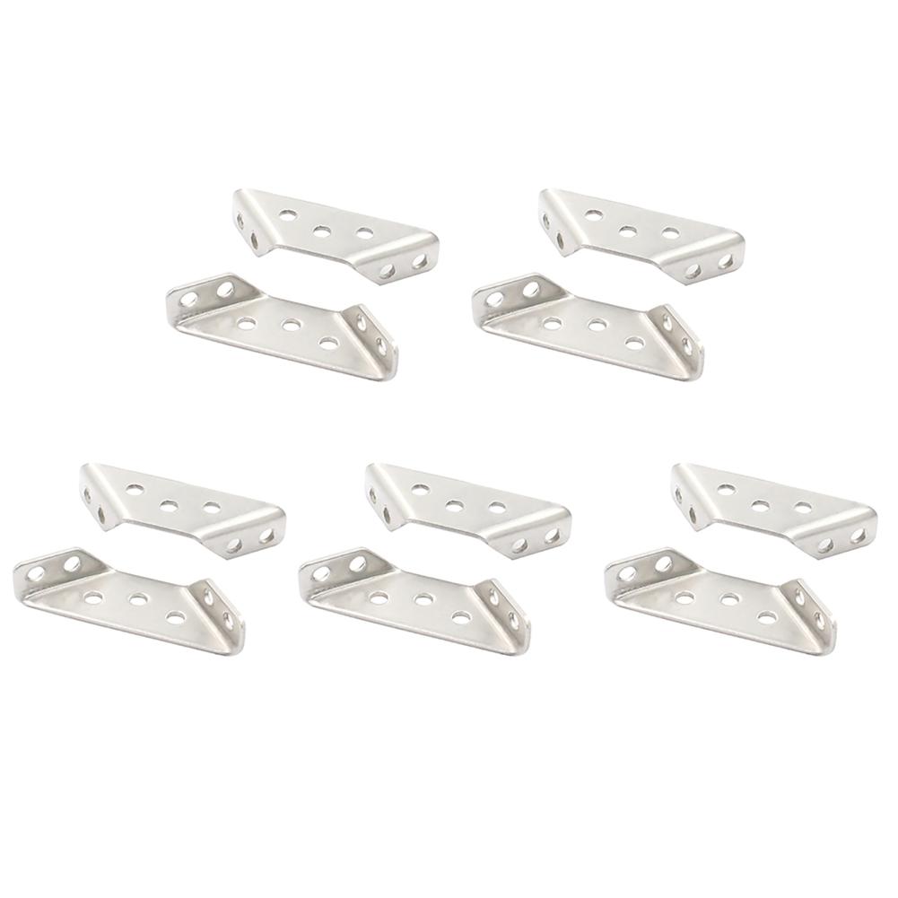 

10/20/30 шт. угловые скобы для мебели, прямоугольные скобы из нержавеющей стали для полок, шкафов, столов, стульев