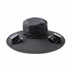 Wide WideBrimmed Sun Hat with Fan USB Rechargeable Cooling for Anglers,