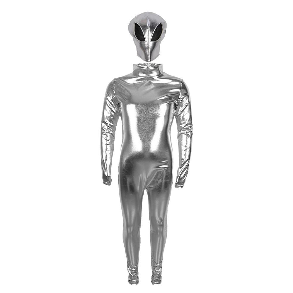 Halloween Children's Alien 5 Gel Coat Full Body Bronzing Glue Tights Bodysuit Stage Performance Costume
