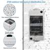 2 Way Distribution Protection Box, Waterproof Transparent Cover 2 DIN Rail Outdoor Distribution Junction Box 10Pcs