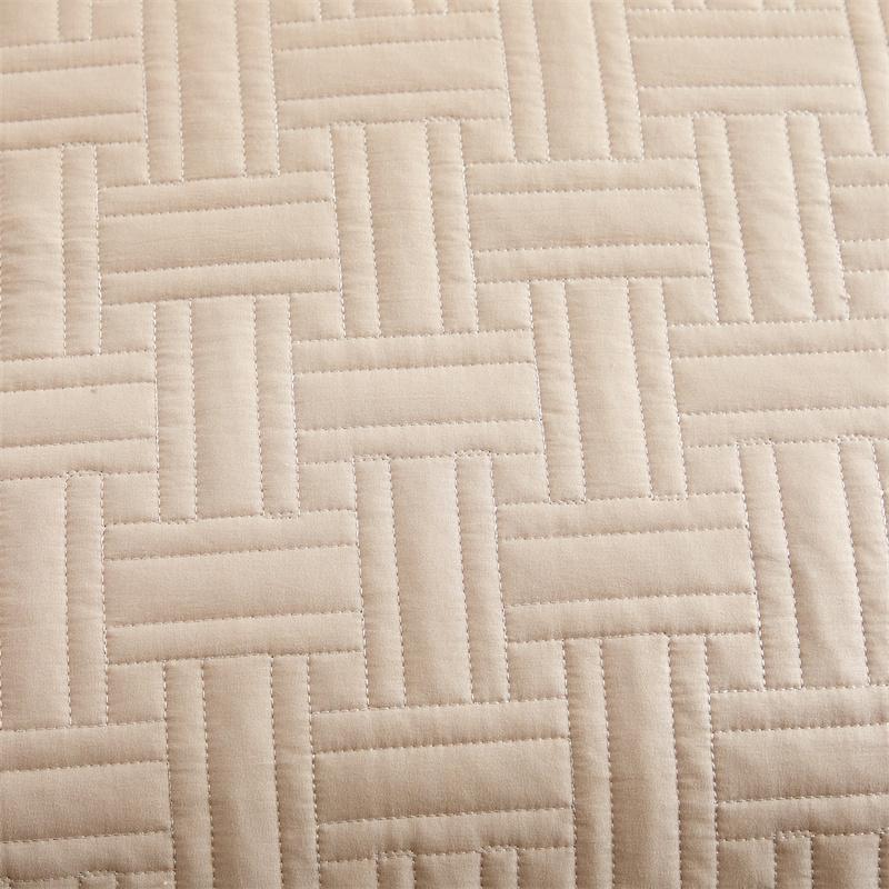 3pcs Set, Quilted Bedspread, Solid Color Ultrasonic Quilted Bedsheet, Lightweight Quilted King Queen Size Bed Cover