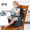 Fotelik dla malucha, oddychający, kuchenny fotel z oparciem, regulowanymi paskami i poduszką, przenośny stół jadalny, podwyższone siedzisko dla rodziny