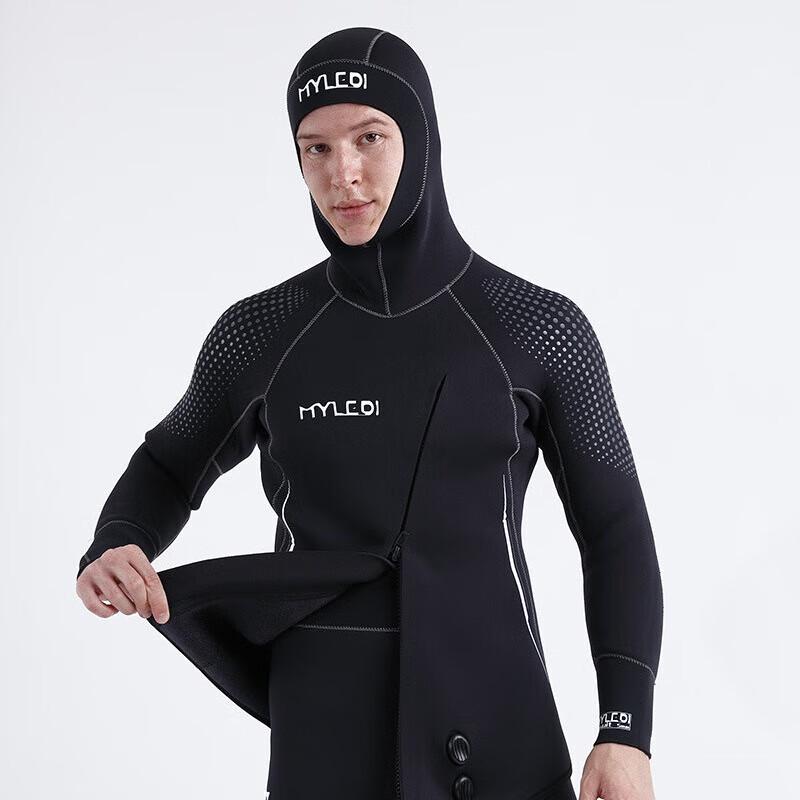 WEZHO MY048 5mm Two-Piece Fleece-Lined Diving Suit