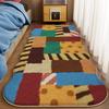 Dopamine Color Rugs for Bedroom Irregular Shape Living Room Decoration Carpet Home Thick Plush Floor Mat Fluffy Soft Bedside Rug