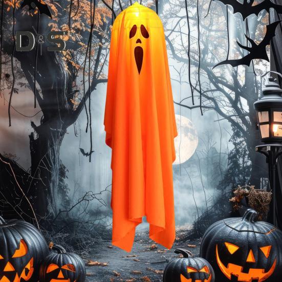 Halloween Ghost Decorations Outdoor Glowing Ghost Decoration Spooky Haunted House Ghost Prop Halloween Yard Decor