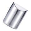 Fashion Home Office Desk Trash Bin Stainless Steels Swing Top Lid Small Waste Organizers Rubbish Can For Tight Space