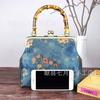 Handmade gold bag bamboo handle brocade cheongsam mouth gold bag handbag