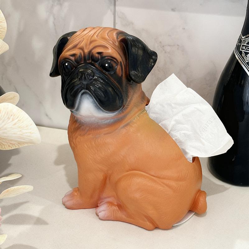 Cute Poodle Tissue Box Home Living Room Decoration Decoration Tissue Box Kitchen and Bathroom Storage Supplies Gift