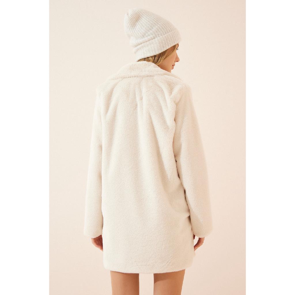 Knochen-Kunstpelzmantel für Damen Rv00072