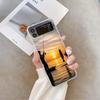 Fishing Rod At Sunset Scenery Pattern Clear Phone Case for Samsung Galaxy Z Flip 7 Flip 6 5 4 3 Folding Cover for Z Flip7 Flip5