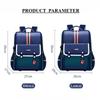 Nylon Trendy England Style Autumn New Primary Student School Bags Integrated Full Opening Large Capacity Children Backpack Grades 1-3-4 Boy's Book Bag