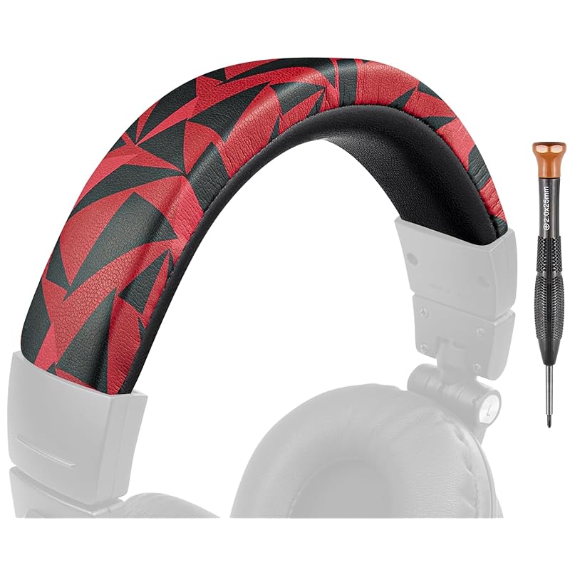 

SOULWIT headband headband cover for Audio Technica ATH M50, M50X, M50XWH, M50XBT, M50XBT2, M50S/LE, M50xSTS for headset protective case protein