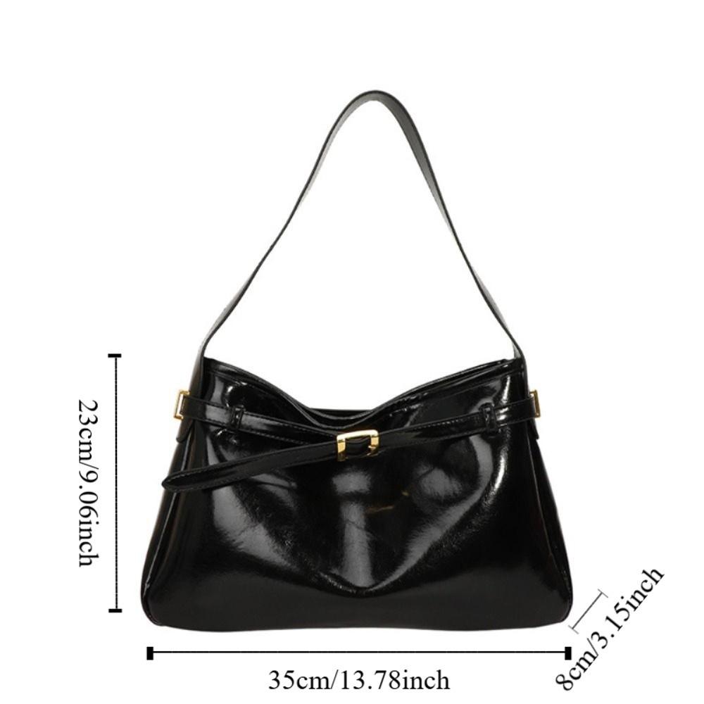 Korean Style Large Capacity Handbag Tote Bag Underarm Packs Fashion Retro PU Tote Bag  Women