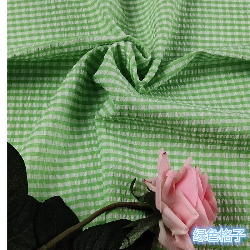 Sommer Plaid Dünne Kleidung Stoff Atmungsaktiv Komfortable Shirts Kleid Material Patchwork DIY Handgemachte Bekleidung Nähen Stoffe Ins