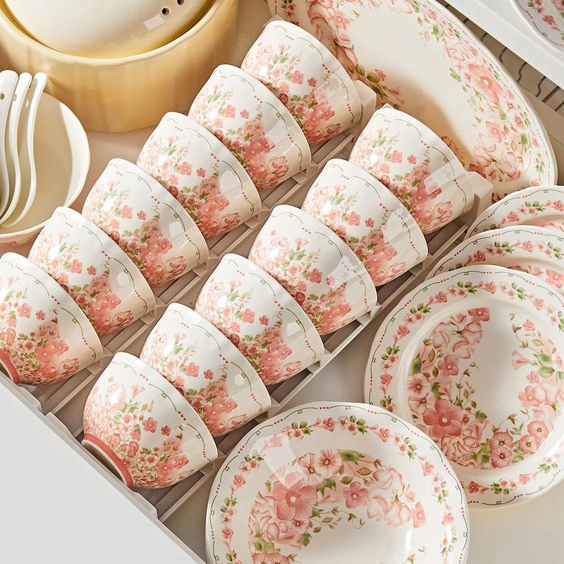 Brocade Prosperity 57-Piece Ceramic Dinnerware Set