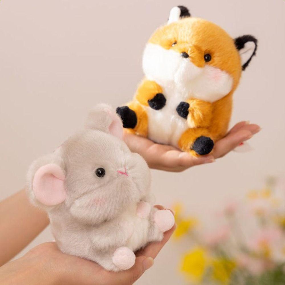Hamster Plush Rabbit Doll Pendant Penguin Pig Rabbit Doll Plush Keyring  Schoolbag Ornaments