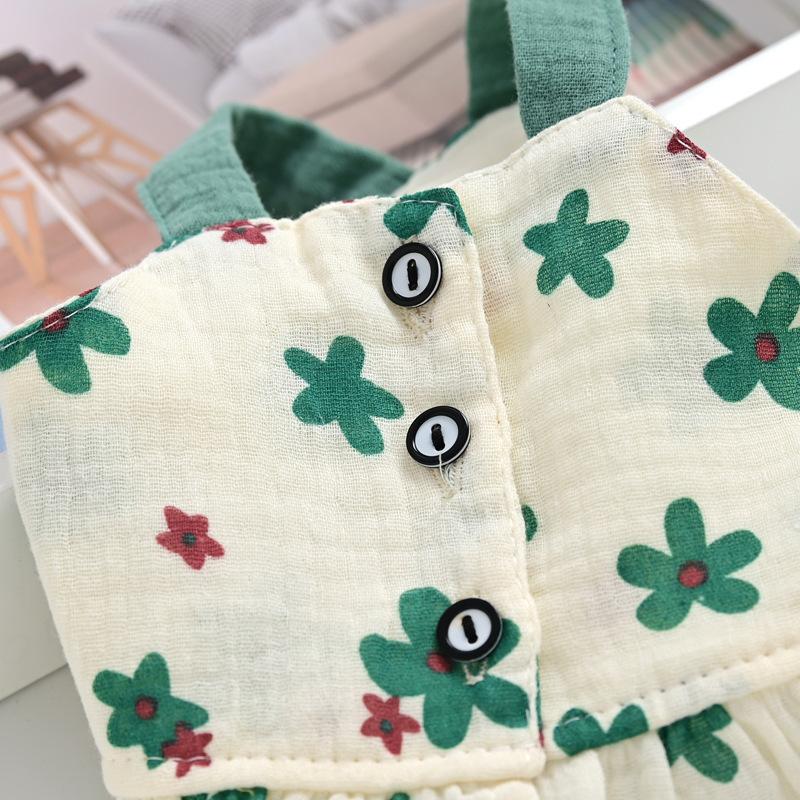Cotton pet small dog dog clothes suspender skirt than bear teddy spring and summer thin