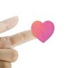 100-500pcs Color Valentine's Day Heart Sticker 1inch Birthday Party Gift Packaging Seal Sticker Baking Label