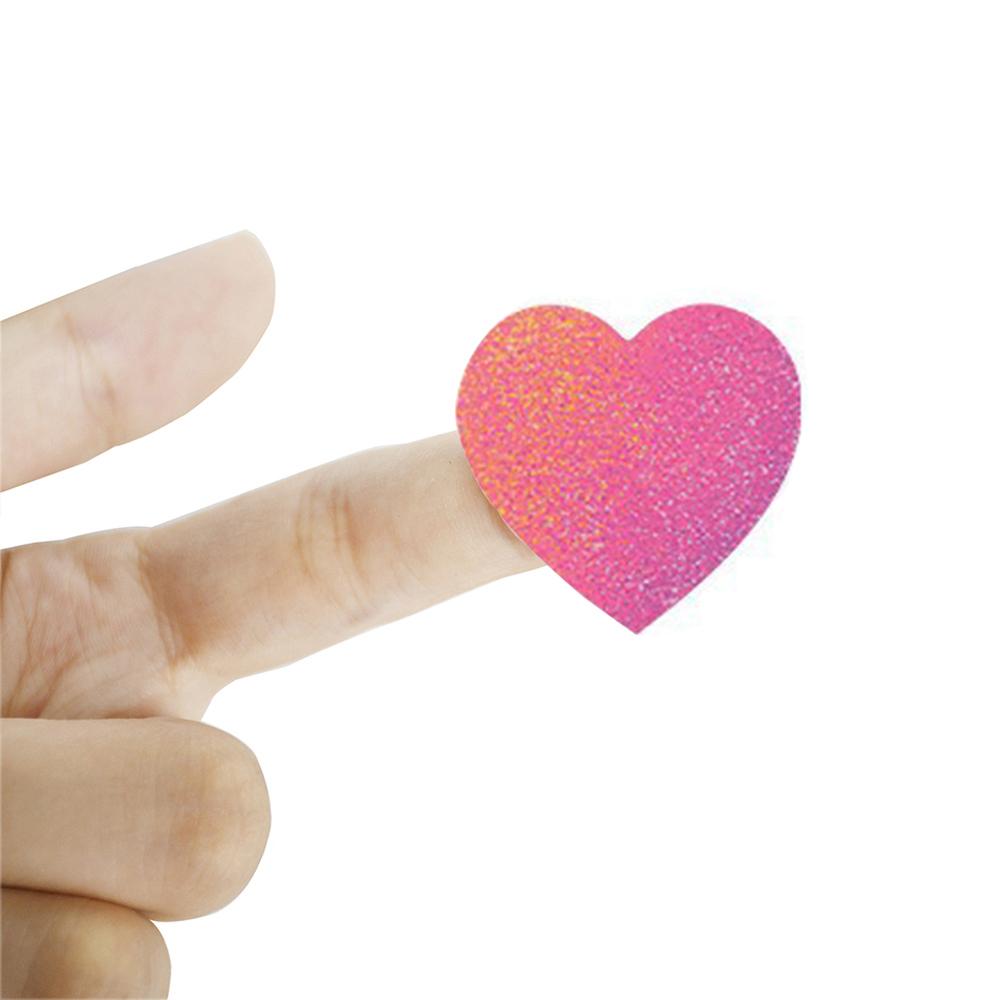 100-500pcs Color Valentine's Day Heart Sticker 1inch Birthday Party Gift Packaging Seal Sticker Baking Label