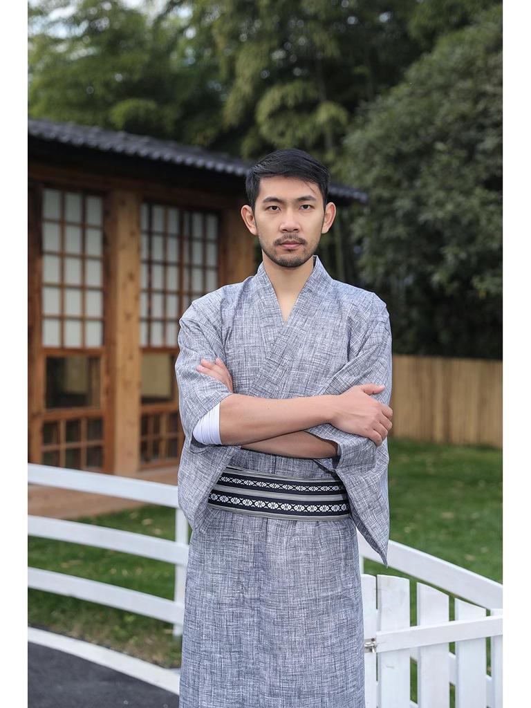 Pánské tradiční japonské kimono - Nežehlivé, Ideální na cestování a fotografování