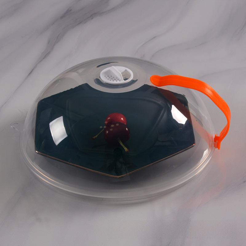 

Прозрачная крышка для миски с ручкой, устойчивая к воздействию масла для микроволновой печи Diameter 26.5cm оранжевый