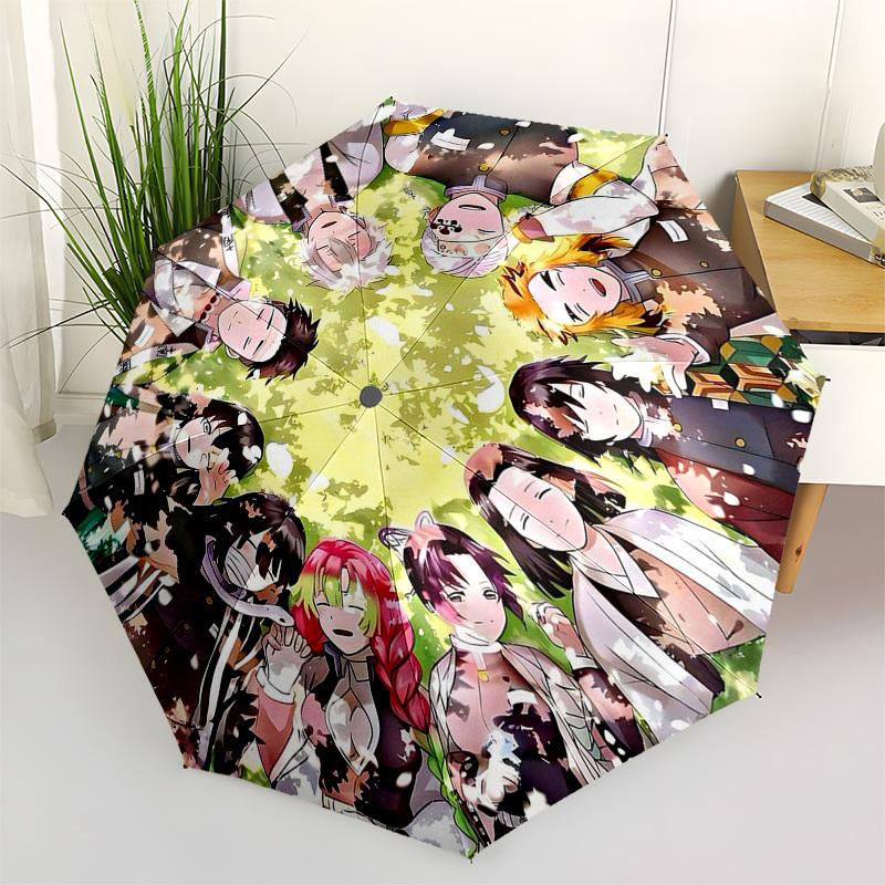 

1pc Kakegurui Yumeko Jabami Outdoor Umbrella - Automatic Opening/Closing, Portable 3-Fold Design with 8-Bone Iron Frame - Perfect Gift for Fans, Trave