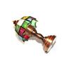 Moin Moin Miniature 1/6 Scale Wireless Stand Lamp with Stained Glass Design for Dolls Bedside Night Light