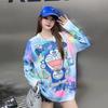 European Plus Size Rhinestone Tie-Dye Loose Knitwear - Spring 2026