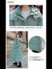 Women's Long Hooded Over-the-Knee Down Jacket - Thick, Warm, Slim Fit Winter Coat, Solid Color, Trendy Casual Style