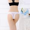 Fashion Sexy Lace Heart Pattern Bowknot Women Low Rise Brief Underwear Thong