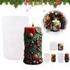 Christmas Turkey Cylinder Candle Silicone Mold Thanksgiving Handmade DIY Gypsum Candle Turkey Soap Molds Mould Aromatherapy H4U2