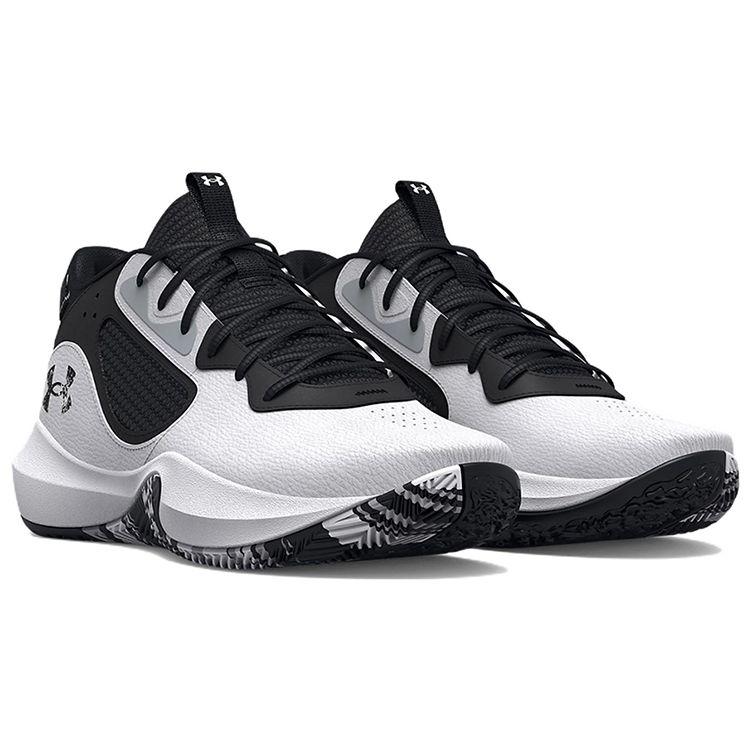 Under Armour Men's Lockdown 6 Basketball Shoes White/Jet Grey 3025616-101