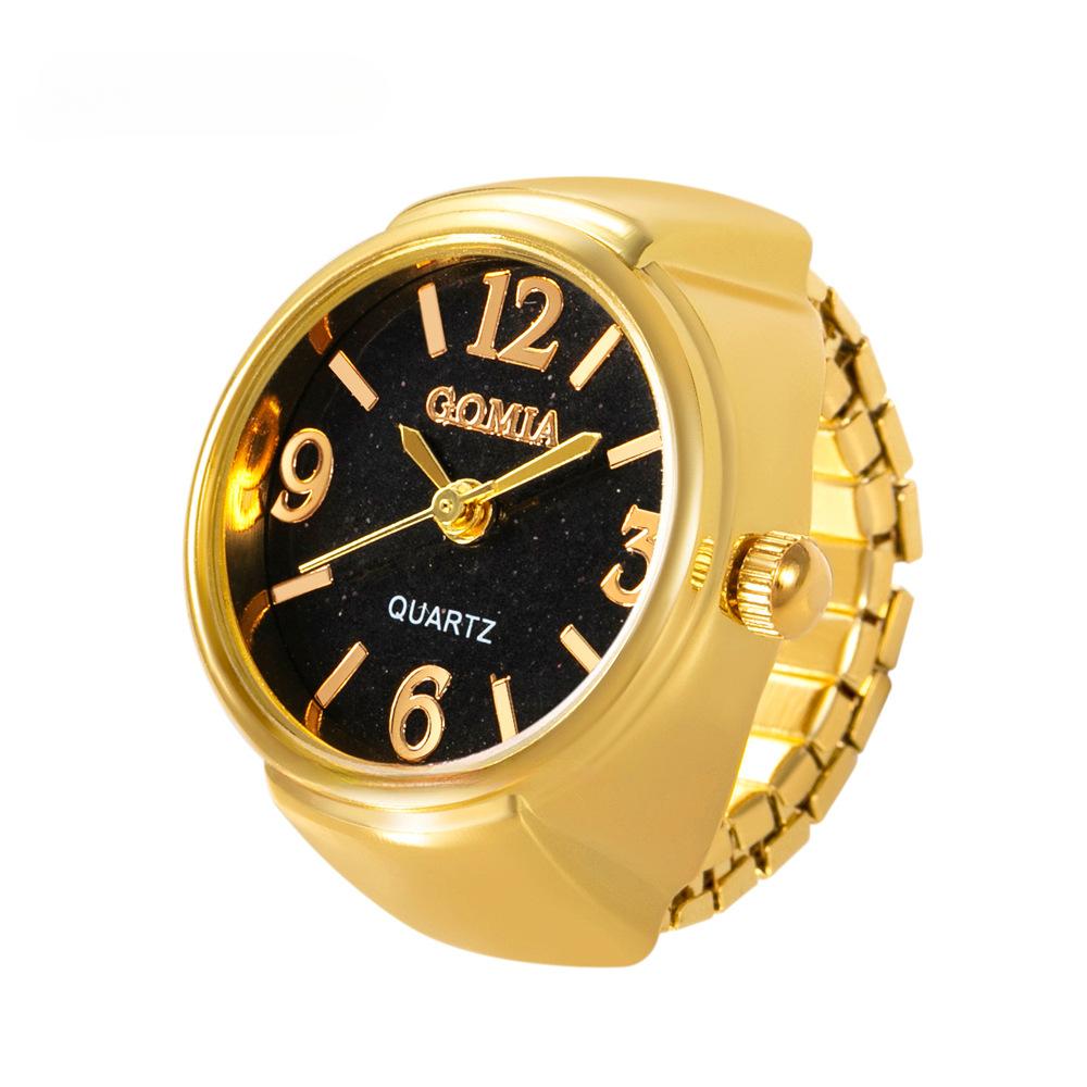 Paar Fingeruhr Ring Vintage Punk Elastisches Legierungsband Herren Damen Schmuck Uhr Römische Ziffern Zifferblatt 28 Stile Mini Quarzuhren