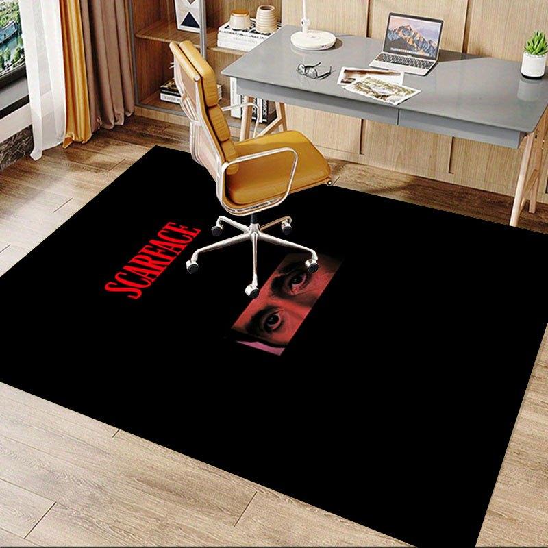 1pc Scarface Office Carpet Chair Mats Soft, Comfortable, All Season,Perfect for Home, Bedroom, or Office Decor, Perfect Gift for