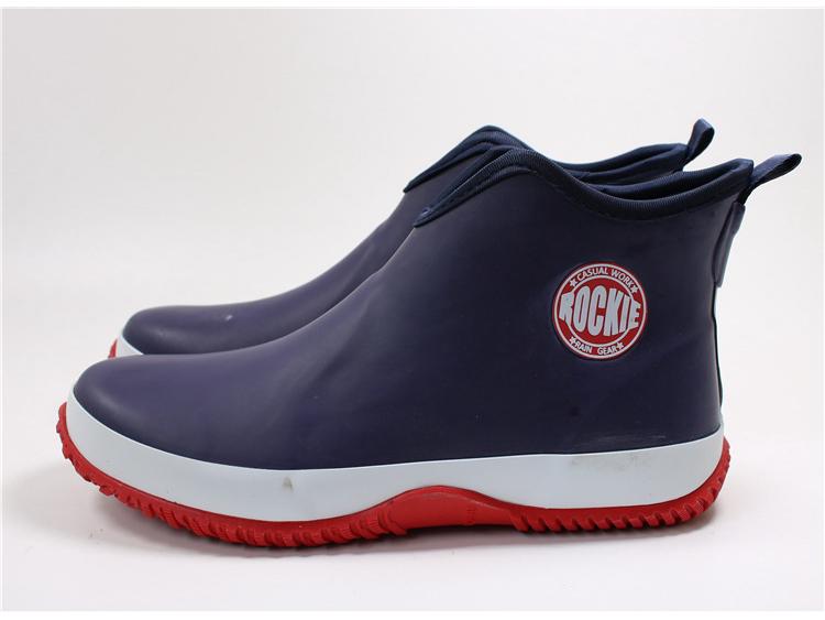 Bottes de pluie légères: Bottines courtes, Chaussures décontractées de pêche, Styles étudiants