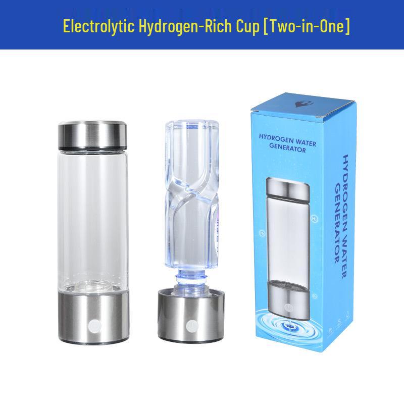 Hydrogen Health Cup: High-Concentration Hydrogen-Rich Water with Electrolysis and Inhalation Function.
