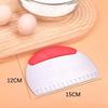 Cortador de Pastelería de Acero Inoxidable Rascador de Masa de Harina Picador Escala Cortador de Masa para Pizza Mango Cómodo Herramientas de Cocina para Hornear