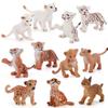 Tiger Action Lion Figure Cartoon Model Toy Decoration Children Gifts Ornament