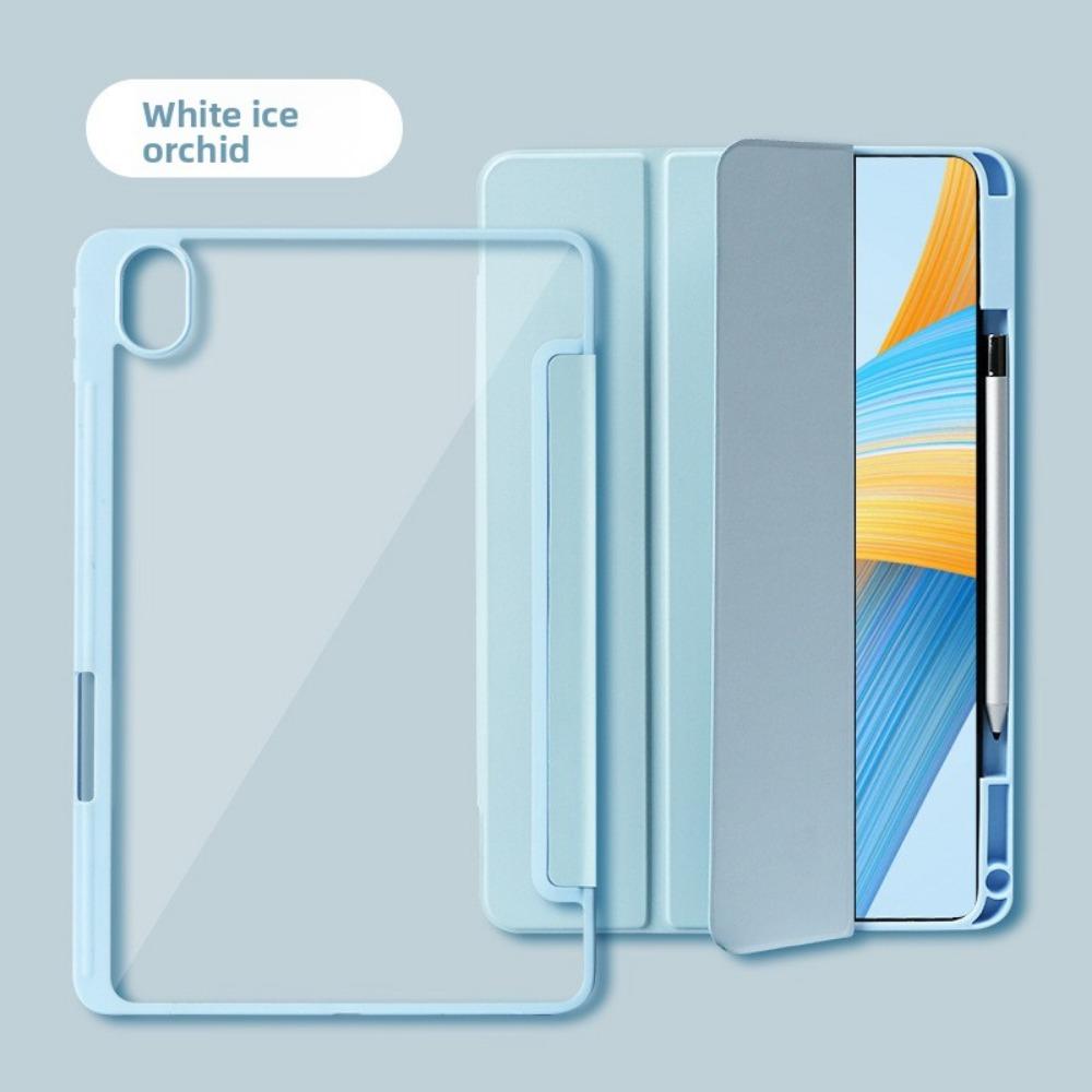 Kožený kryt proti ohnutí pro Honor Pad GT2 Pro MagicPad 3 V7 X9 X8A 10 Fit Průhledné akrylové ochranné pouzdro