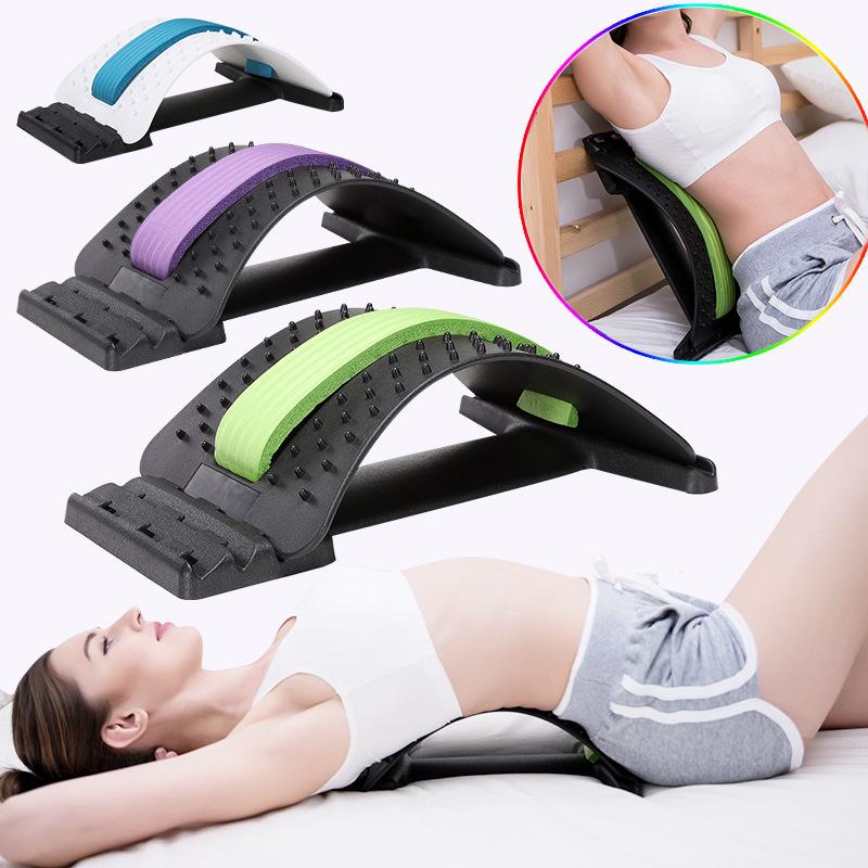Four-Season Lumbar Traction Device: Spine Corrector & Waist Support Back Cushion for Discomfort