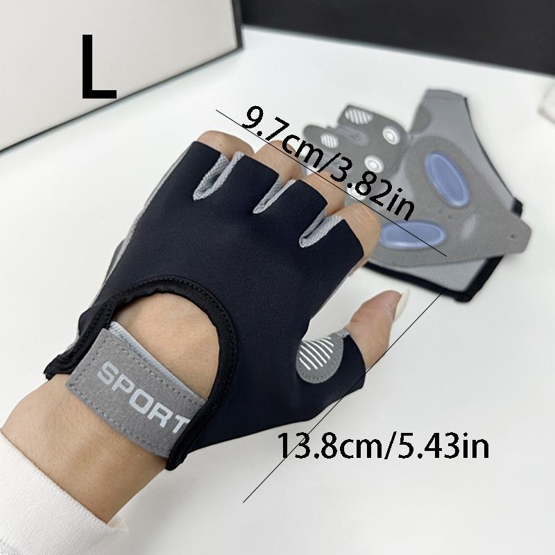 

Fitness Cycling Gloves, Men Women Anti Slip Shock-Absorbing Ice Silk Gym Gloves Summer Breathable Yoga Sports Train Gloves