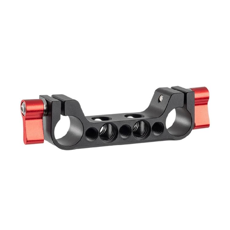 Aluminum 15mm Rod Clamp Railblock for DSLR 15mm Rail Rig Support Systems for 15mm DSLR Camera Rig Shoulder Support 1 красный
