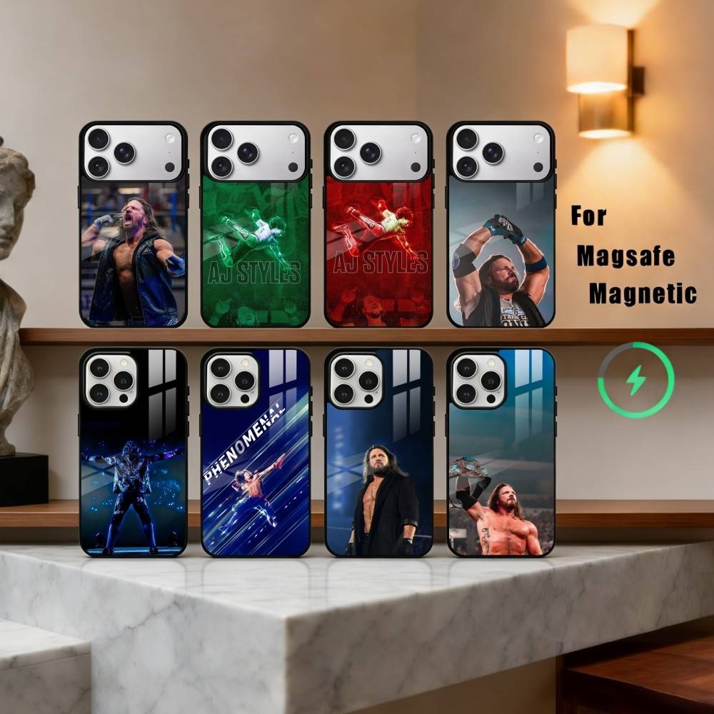 A-Aj Powerful S-Styles-S Phone Case For iPhone17,16,15,14,13,12,11 Plus,Pro Max Magnetic For Magsafe Wireless Charging